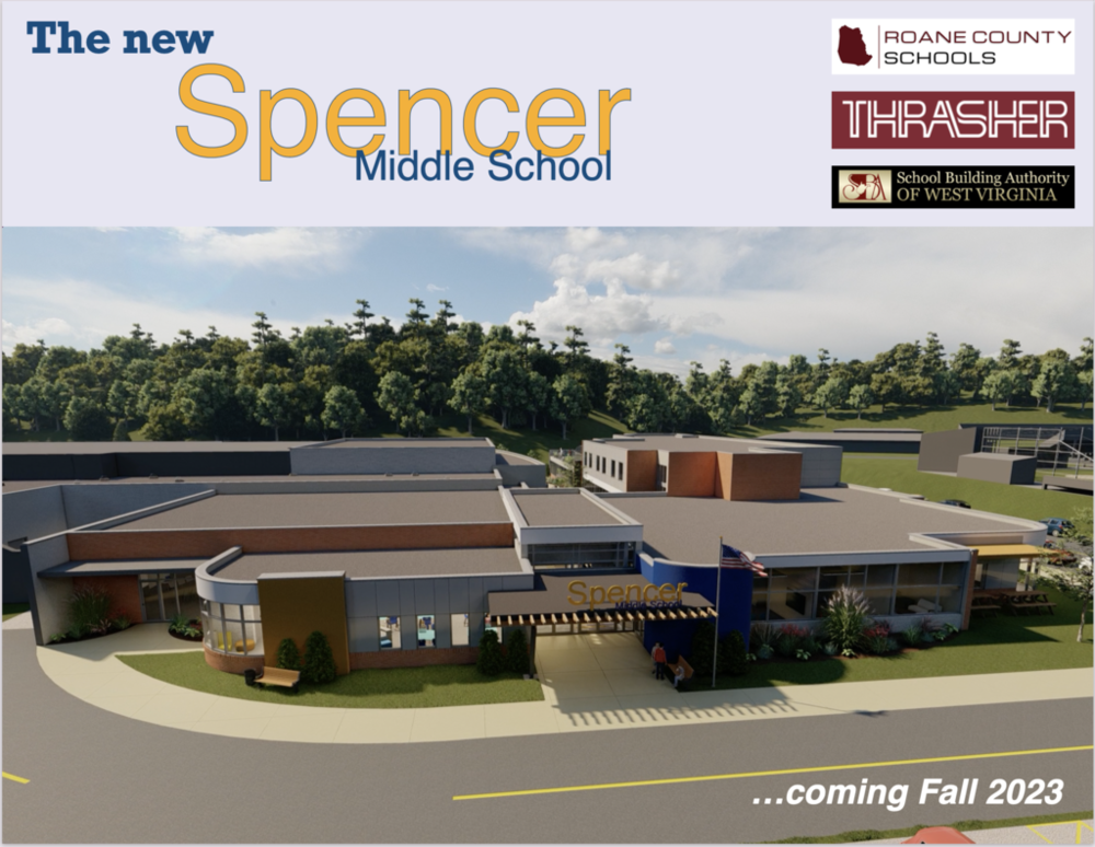A rendering of the new Spencer Middle School