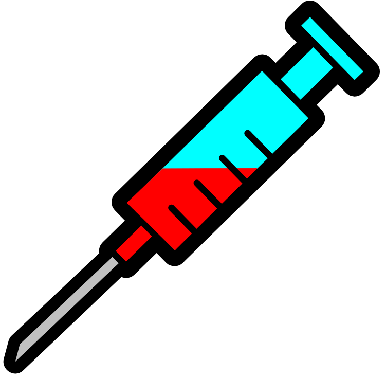 Clip art of a syringe